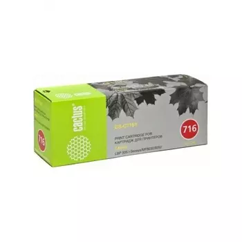 Тонер Картридж Cactus CS-C716Y желтый для Canon i-Sensys MF8030/MF8030cn/MF8050/MF8050cn/5050/5050ne