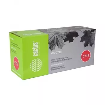 Тонер Картридж Cactus CS-C719 черный для Canon i-SENSYS MF5840 MF5880 LBP6300 6650 (2100стр.)