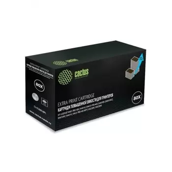 Тонер Картридж Cactus CS-CF280X-MPS черный (13000стр.) для HP LJ Pro 400/M401/M425