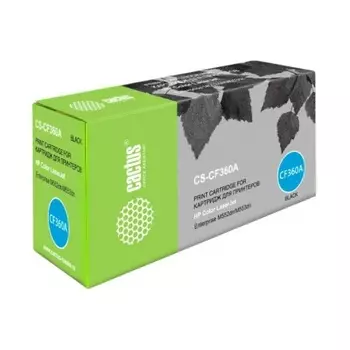 Тонер Картридж Cactus CS-CF360A черный для HP CLJ M552dn/M553dn (6000стр.)