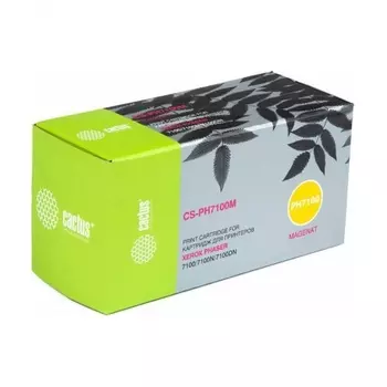 Тонер Картридж Cactus CS-PH7100M 106R02607 пурпурный для Xerox Phaser 7100/7100N/7100DN (4500стр.)