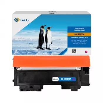 Тонер-картридж G&G HP W2073A/117A красный 0.7k с чипом
