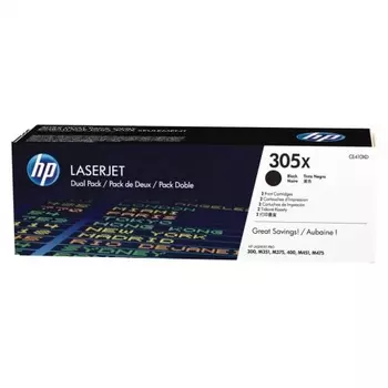 Тонер Картридж HP 410X CF410XD черный x2уп. (13000стр.) для HP LJ Pro M452/M477