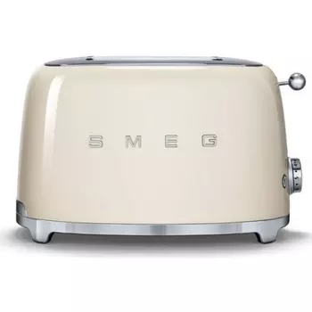 Тостер Smeg TSF01CREU Стиль 50-х г.г, корпус из нержавеющей стали, 6 уровней поджаривания, кремовый