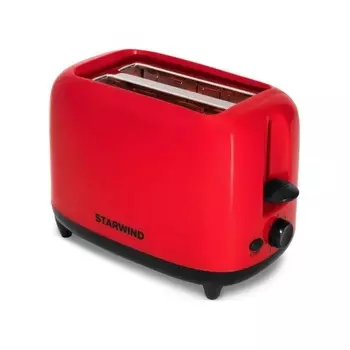 Тостер Starwind ST7003 700Вт красный/черный
