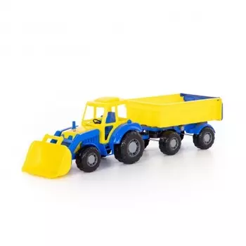 Трактор "Алтай" с прицепом №1 и ковшом 35349