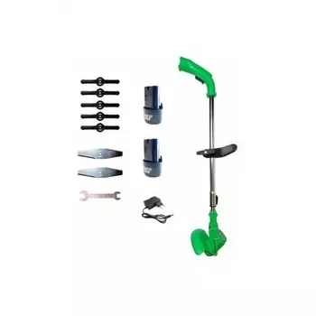 Триммер-газонокосилка аккумуляторный ZITREK GreenCut 12 Pro (12В, Li-ion аккумулятор 2шт, колеса)