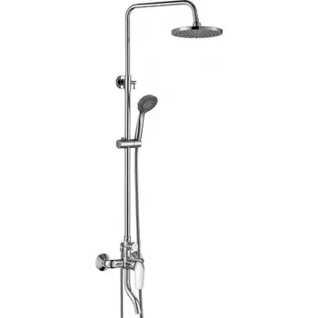 Тропическая душевая система RUSH со смесителем для ванны с поворотным изливом, хром (ST4235-11)