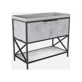 Тумба под раковину Фостер 100 MIXLINE Бруклин-100 бетон (543946)