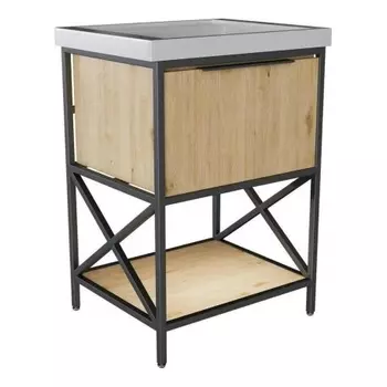 Тумба под раковину MIXLINE БРУКЛИН-60 Дуб Бунратти под ум. Fest 60 (548234)