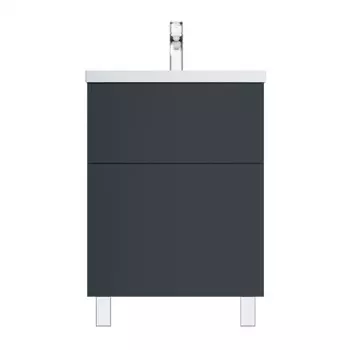 Тумба под раковину напольная 60см AM.PM Gem M90FSX06022GM32 графит