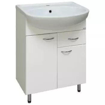 Тумба под раковину Runo 1 ящик (под умывальник Уют 60) Уют 60 (00000000501)