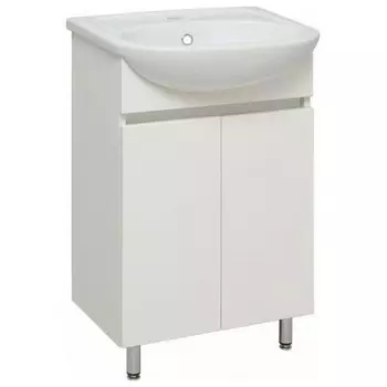 Тумба под раковину Runo белая (под умывальник Уют 50 ) Лада 50 (00-00001162)