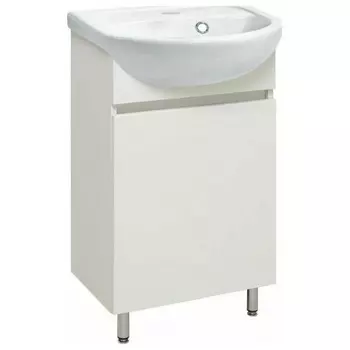 Тумба под раковину Runo белая (под умывальник Манго 40 ) Лада 40 (00-00001194)