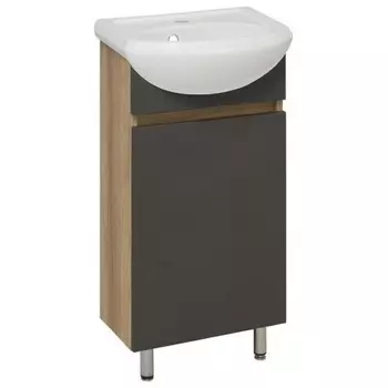 Тумба под раковину Runo графит (под умывальник Манго 40 ) Лада 40 (00-00001195)