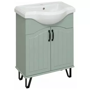 Тумба под раковину Runo мята (под умывальник Классик 65 ) Марсель 65 (00-00001217)