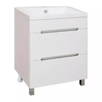 Тумба под раковину Runo напольная 2 ящика (под умывальник Omega 60) Парма 60 (00000001139)