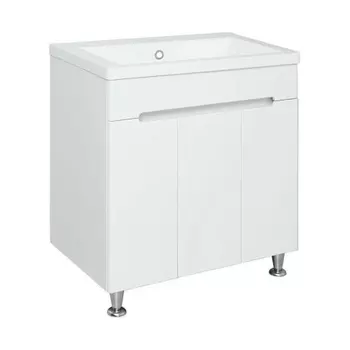 Тумба под раковину Runo напольная 3 двери (под умывальник Omega 75) Парма 75 (00-00001040)