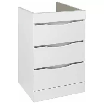 Тумба под раковину Runo (под умывальник Гамма 120 лайт левое/ правое крыло) Орион 60 (УТ000003442)