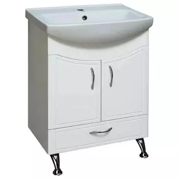 Тумба под раковину Runo (под умывальник Уют 60) Севилья 60 (00000000791)