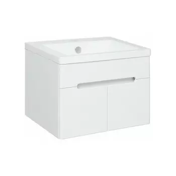 Тумба под раковину Runo подвесная 2 двери (под умывальник Omega 60) Парма 60 (00-00001037)