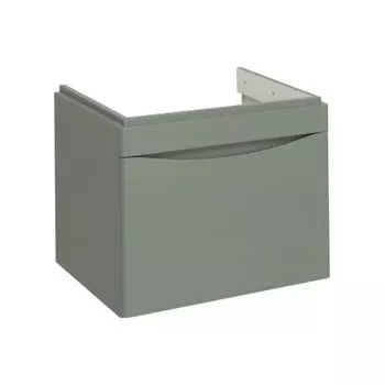 Тумба под раковину Runo подвесная цемент (под умывальник Moduo 60 ) Афина 60 (00-00001205)