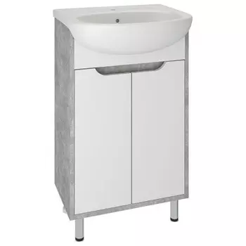 Тумба под раковину Runo серый бетон (под умывальник Уют 50) Эко 50 (00-00001326)