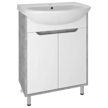 Тумба под раковину Runo серый бетон (под умывальник Уют 60) Эко 60 (00-00001327)