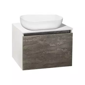 Тумба под раковину Runo железный камень Бари 60 (00-00001378)
