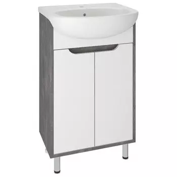 Тумба под раковину Runo железный камень (под умывальник Уют 50) Эко 50 (00-00001337)