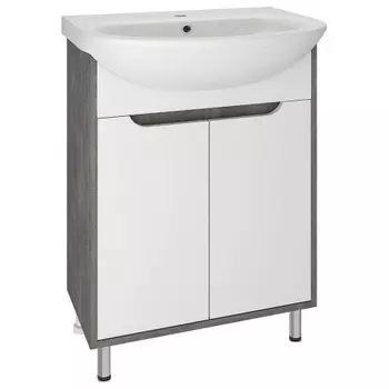 Тумба под раковину Runo железный камень (под умывальник Уют 60) Эко 60 (00-00001338)