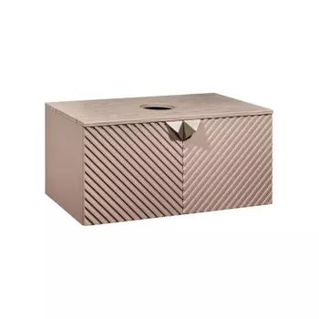 Тумба RUNO Андорра 85 кашемир серый дуб какао подвесная под накладной умывальник (00-00002017)