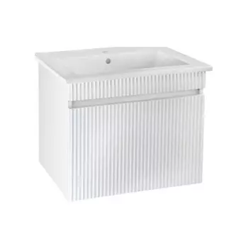 Тумба Runo Модена 65 белая под умывальник Оскар 65 (00-00002199)