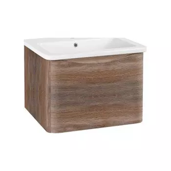 Тумба Runo Тоскана 60 темное дерево под умывальник Никсон 60 (00-00001414)