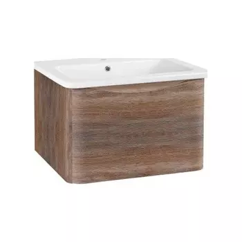 Тумба Runo Тоскана 80 темное дерево под умывальник Никсон 80 (00-00001417)