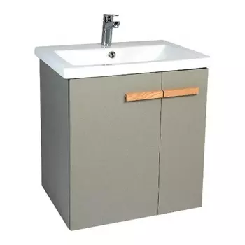 Тумба VIANT "Мюнхен" COMO 80 2 ств подвесная хаки 425х760х620 (VMUN80COH-T2STP)