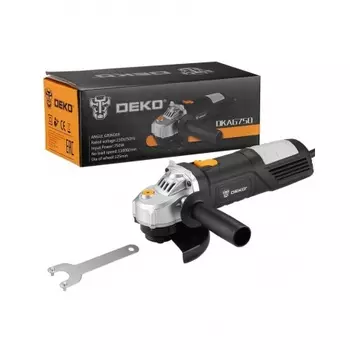 Углошлифовальная машина (УШМ) DEKO DKAG750, 125мм, 750 Вт