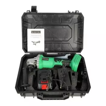 Углошлифовальная машина Zitrek ZKAG20-125 PRO (125мм, 20B, Li-Ion аккум. 4 Aч - 1шт, ЗУ, кейс)