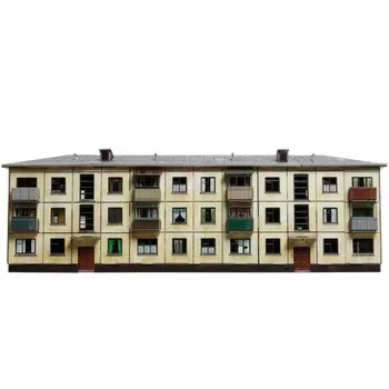 УмБум665 "Хрущёвка" модель многоквартирного дома