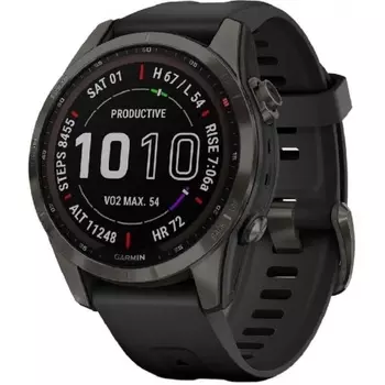 Умные часы Garmin Fenix 7S (010-02539-25) Saphire Solar/Carbon-Gray