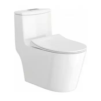 Унитаз напольный моноблок Teymi Solli безободковый, сиденье микролифт T41101