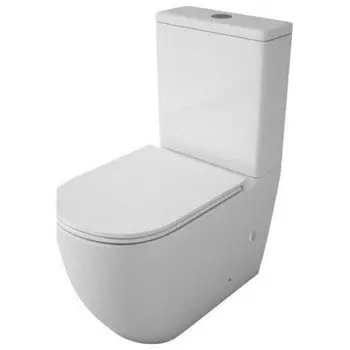 Унитаз напольный Teymi Lina безободковый, сиденье микролифт T40103