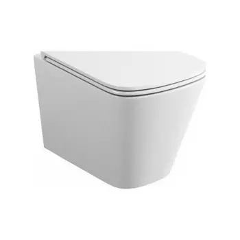 Унитаз подвесной Teymi Helmi Vortex безободковый, сиденье микролифт T40303