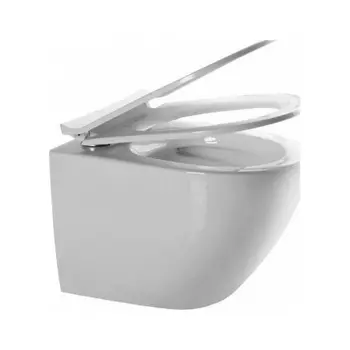 Унитаз подвесной Teymi Lina Media безободковый, сиденье микролифт T40105