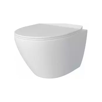 Унитаз подвесной Teymi Lina Pro безободковый, сиденье микролифт T40106