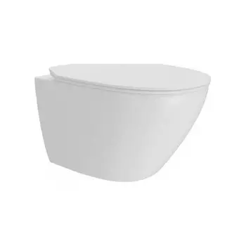 Унитаз подвесной Teymi Lina Pro Vortex безободковый, сиденье микролифт T40112