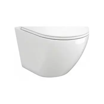 Унитаз подвесной Teymi Lina VORTEX безободковый, сиденье микролифт T40110