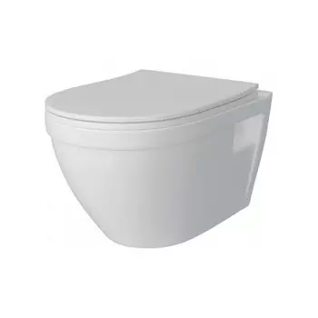 Унитаз подвесной Teymi Vitra безободковый, сиденье микролифт T40804