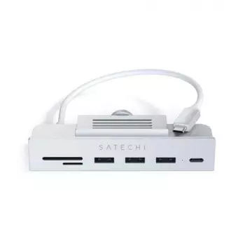 USB-C-концентратор Satechi Aluminum USB-C Clamp Hub для 24" iMac - Silver