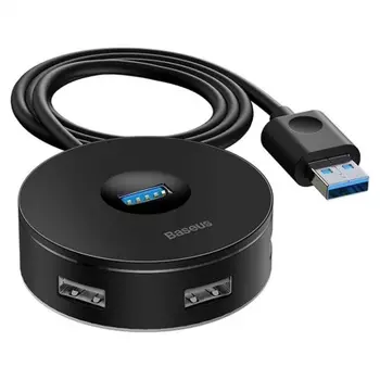 USB-хаб Baseus Round Box Black (CAHUB-F01)